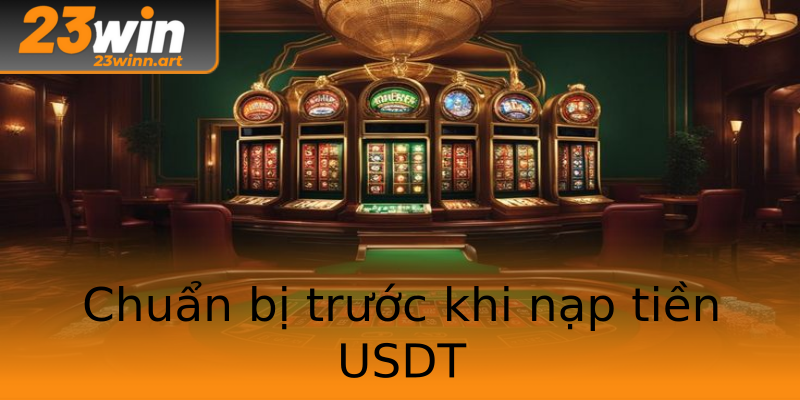 Chuẩn bị trước khi nạp tiền USDT Chuẩn bị trước khi nạp tiền USDT